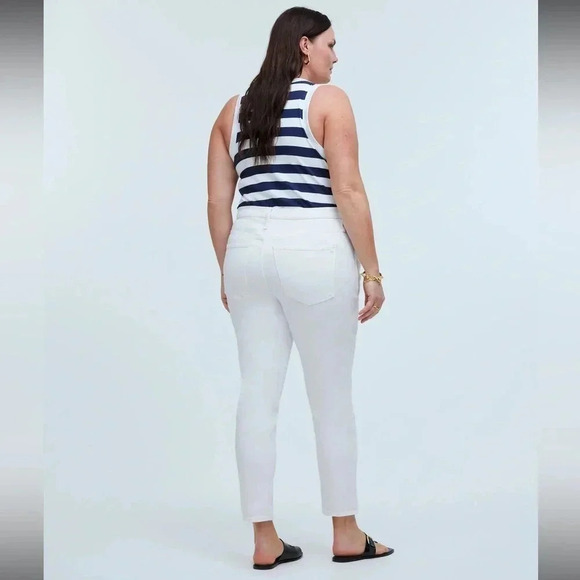 Madewell Women's Stovepipe Jeans in Pure White - Size 32 - Picture 2 of 7